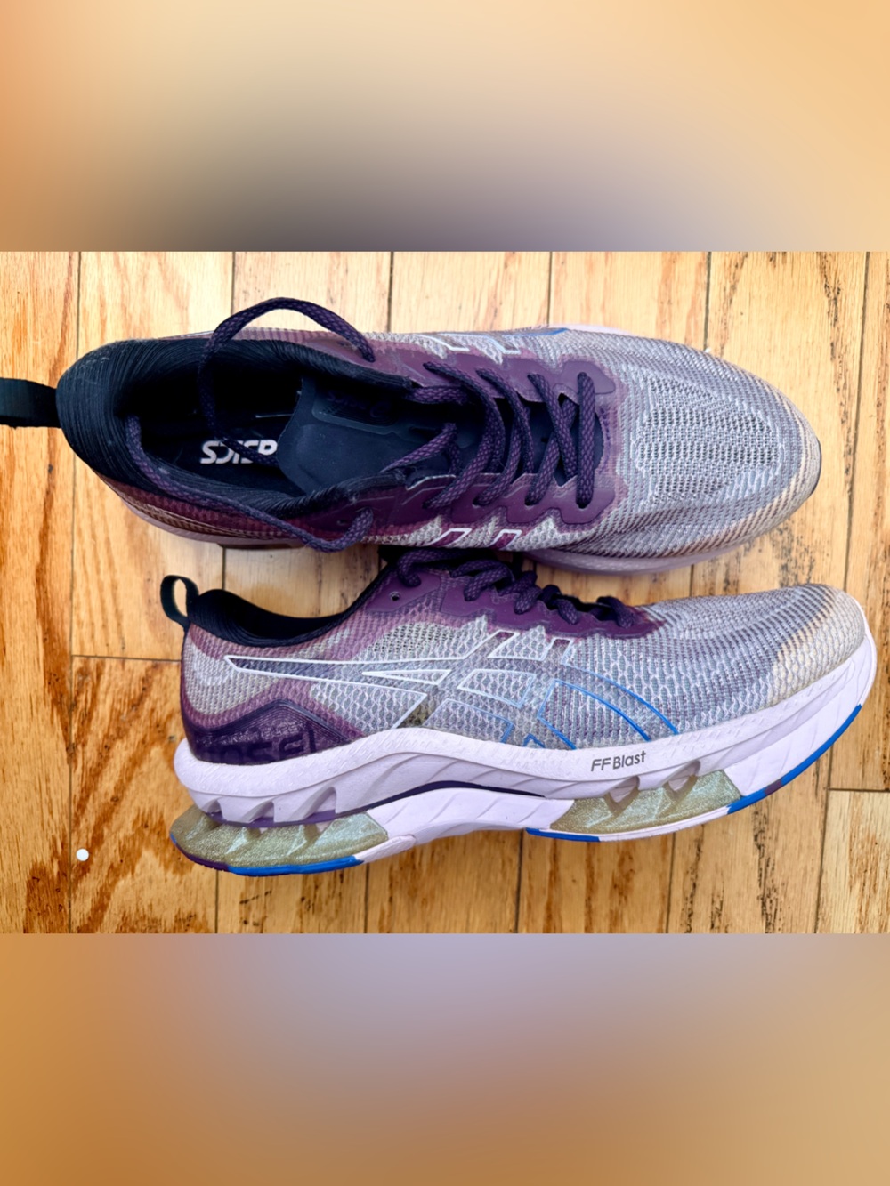 Asics Women's Lavender and Dark Purple Running Shoes